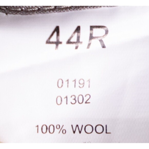 Jos. A. Bank Suit Coat Jacket Blazer Sz 44R Solid Beige Wool Two Button EUC - Picture 11 of 13